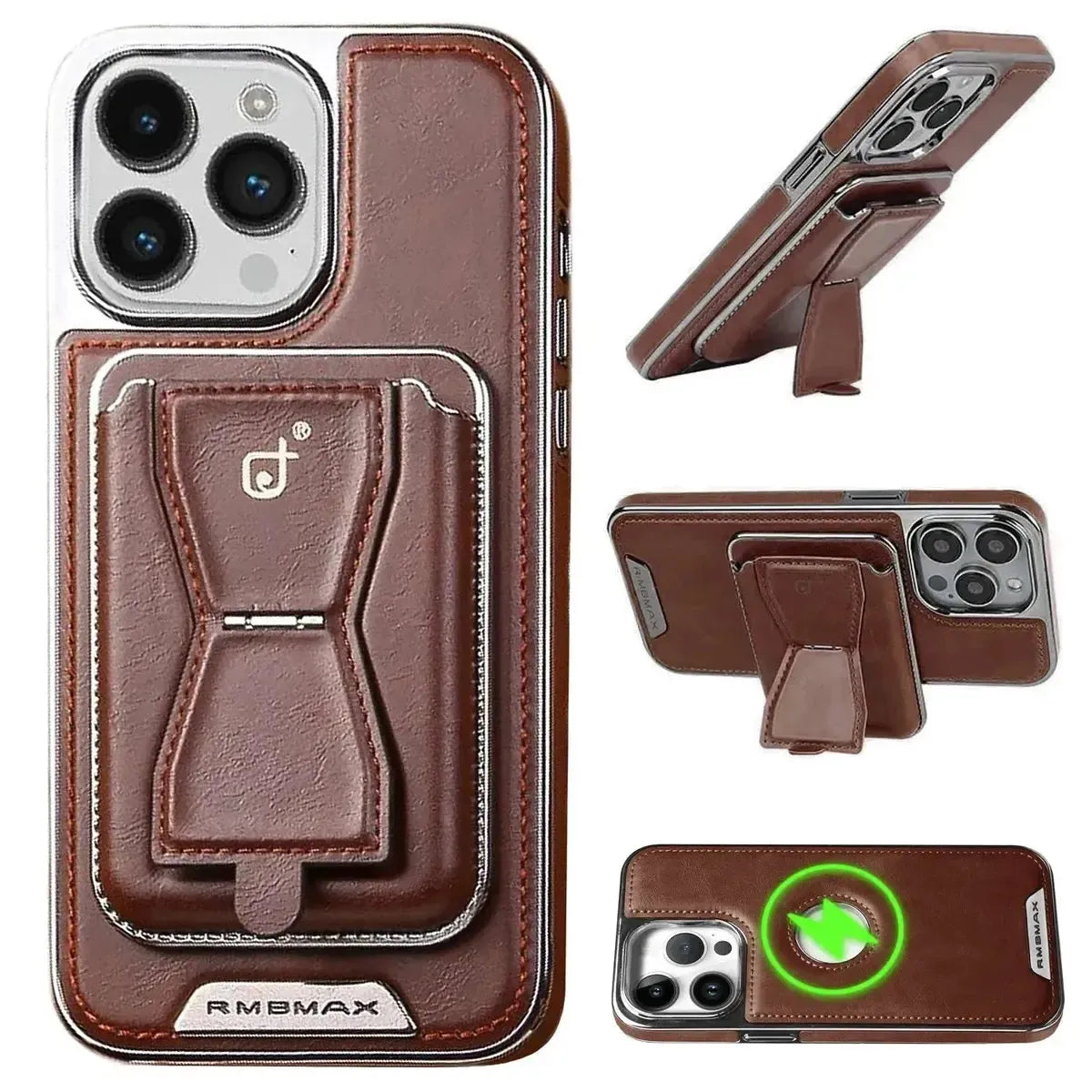 Suitable for iPhone Card Holder Magnetic Business Leather Mobile Phone Case