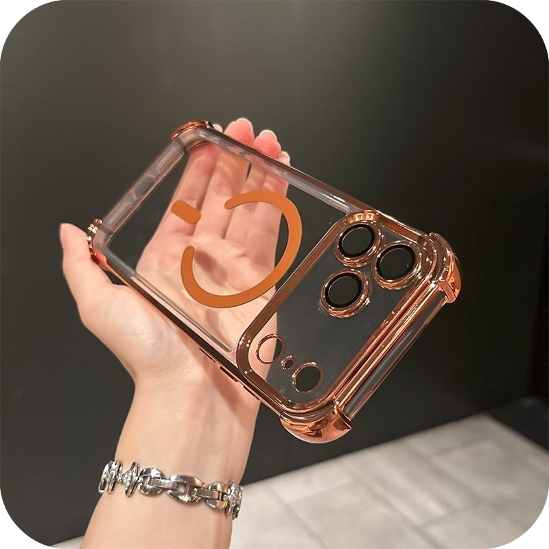 iPhone 17 Corner Airbags Magnetic Shockproof Ice-Clear Case