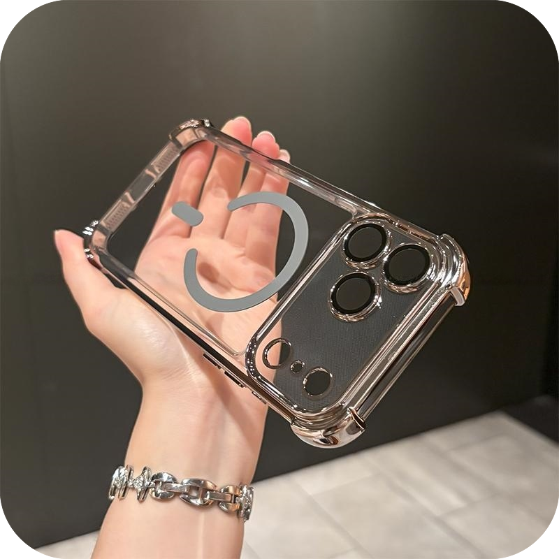 iPhone 17 Corner Airbags Magnetic Shockproof Ice-Clear Case