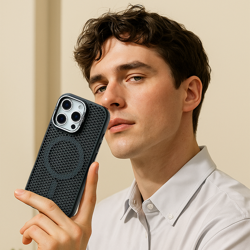 MagSafe Honeycomb Cooling Case for iPhone 16 Pro Max