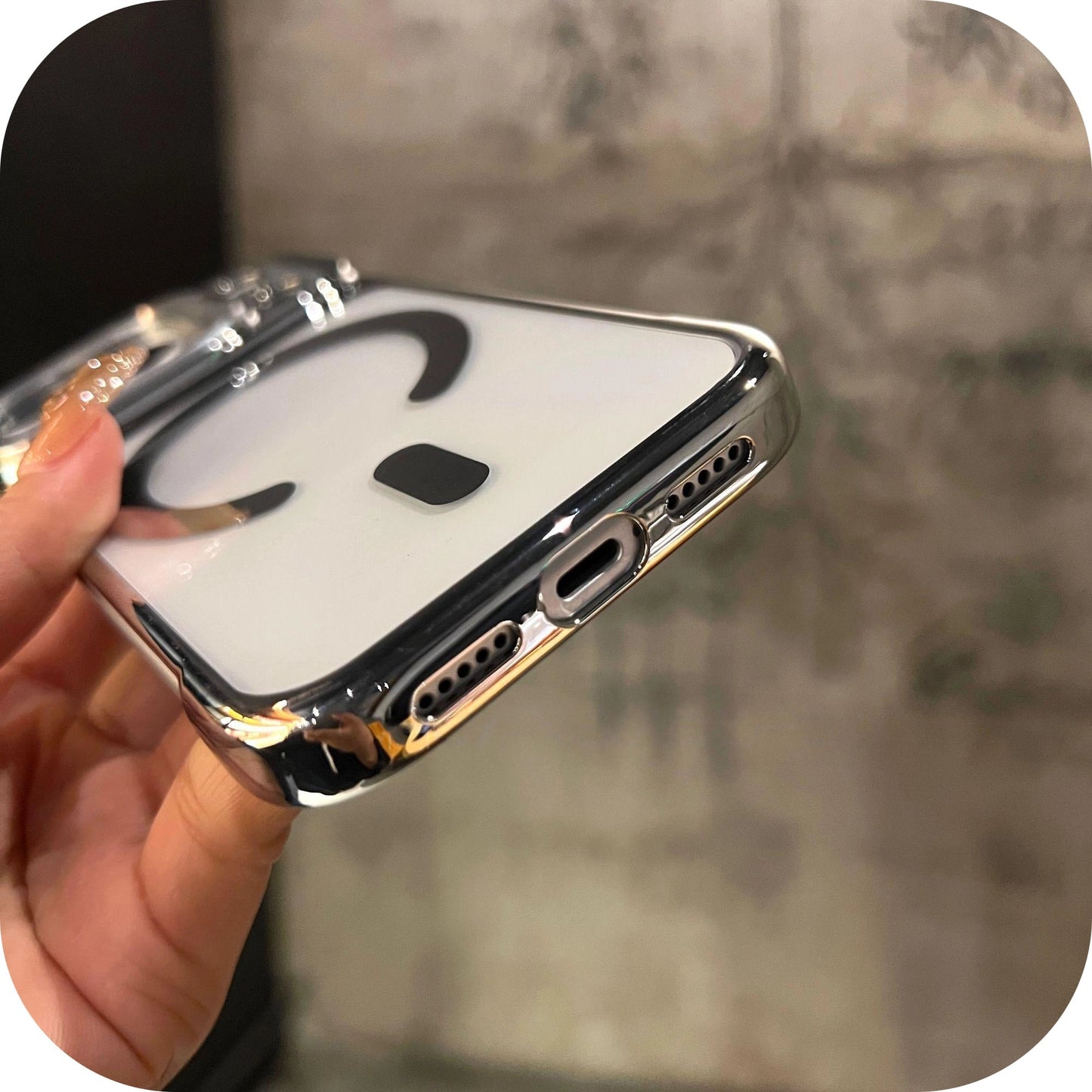 IPhone 17 Magnetic Borderless Case with Built-in Lens Holder