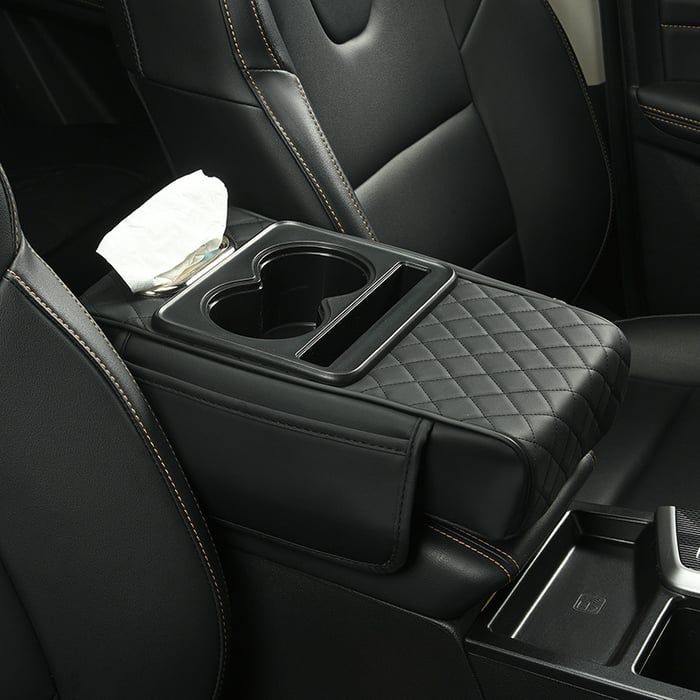 Multifunctional PU Leather Car Armrest Box Mat