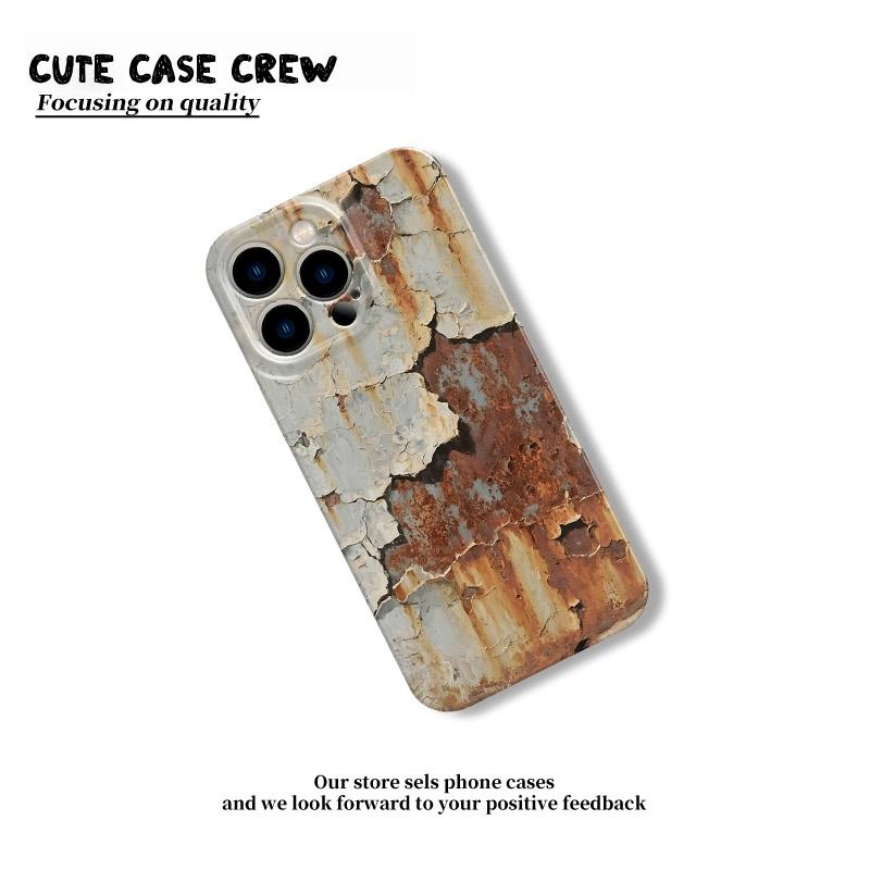 Rusty Track Glossy Pattern iPhone Case with Full Button Coverage | Stylish and Creative