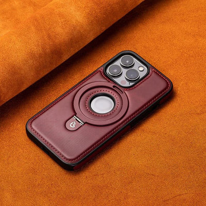 Classic Leather Magnetic iPhone Case with Stand