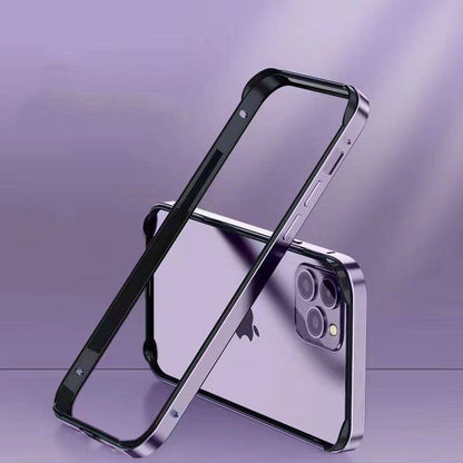 Cool Nude Sense Anti-fall iPhone Case - Silicone With Metal Frame