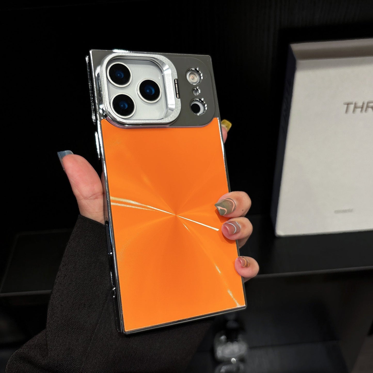 High-end Laser Square Aurora Suitable for iPhone Mobile Phone Case