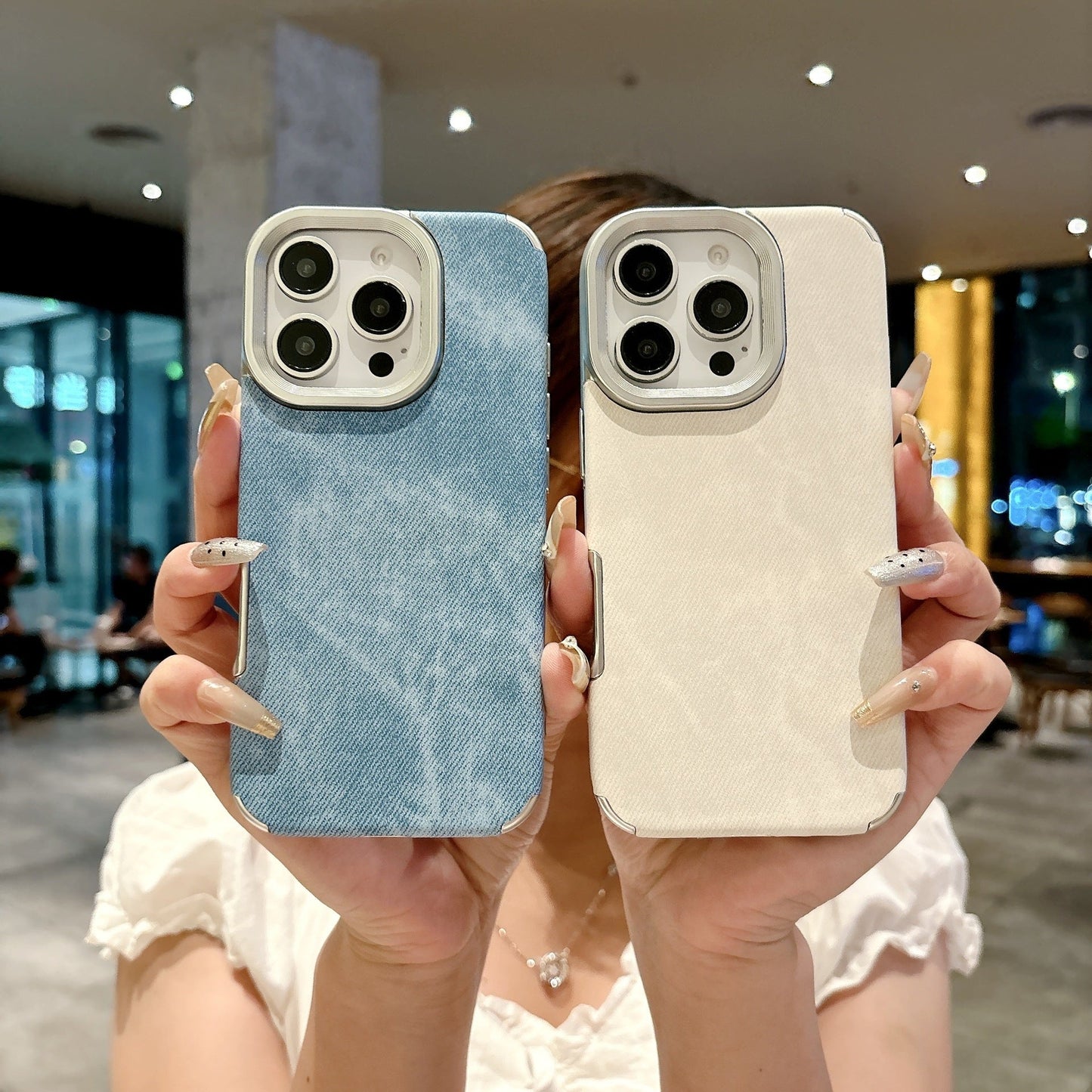 Leather Snow Mountain Pattern Phone Case For iPhone Cases