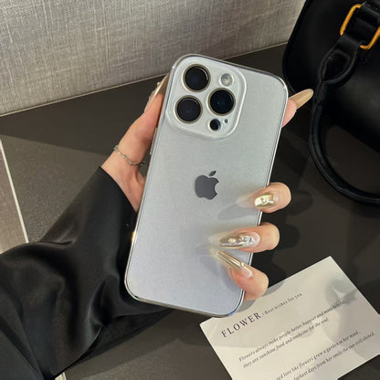 Light Luxury Tempered Glass for iPhone Case