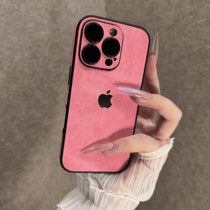 Electroplated Denim Pattern iPhone Case