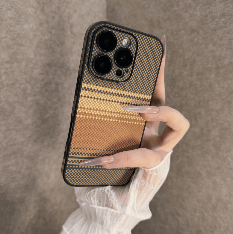 Carbon Fiber Full-cover Mobile Phone Case Suitable for iPhone Series