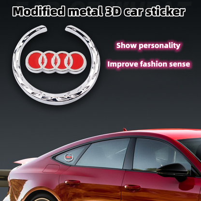 Special car modified metal three-dimensional car sticker